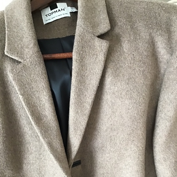 TOPMAN TAN COAT MENS - Picture 2 of 16